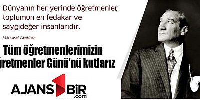 TÜM ÖĞRETMENLERİMİZİN ÖĞRETMENLER GÜNÜ KUTLU OLSUN.