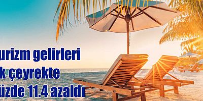 Turizm gelirleri ilk çeyrekte yüzde 11.4 azaldı