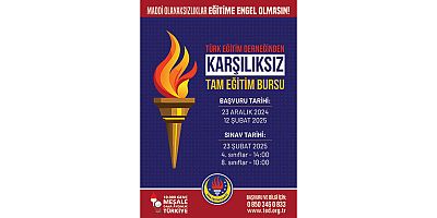 Türk Eğitim Derneği'nden karşılıksız tam eğitim bursu