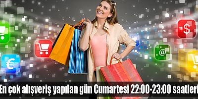 Türk Tüketicisi en çok alışverişi Cumartesi günleri 22.00 – 23.00 arasında yapıyor
