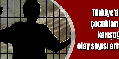 Türkiye'de çocukların karıştığı olay sayısı arttı