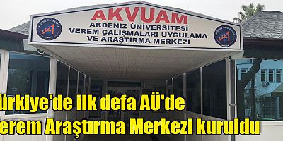 AÜ'de Verem Araştırma Merkezi kuruldu