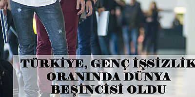 Türkiye genç işsizlik oranında dünya beşincisi oldu