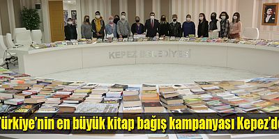 Türkiye’nin en büyük kitap bağış kampanyası Kepez’de