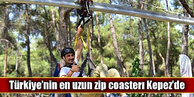 Türkiye’nin en uzun zip coasterı Kepez’de