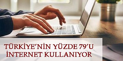 Türkiye'nin yüzde 79'u internet kullanıyor