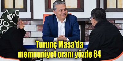 Turunç Masa'da memnuniyet oranı yüzde 84