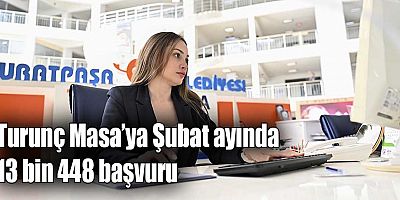 Turunç Masa’ya Şubat ayında 13 bin 448 başvuru