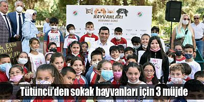 Tütüncü’den sokak hayvanları için 3 müjde