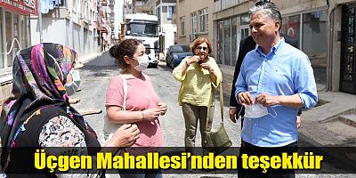 Üçgen Mahallesi’nden teşekkür
