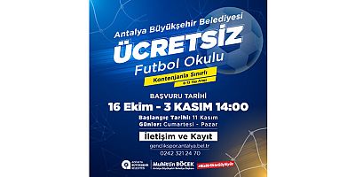 Ücretsiz Futbol Okulu 11 Kasım’da Eğitime Başlıyor