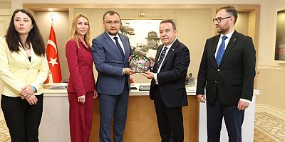 Ukrayna Büyükelçisi’nden Başkan Böcek’e ziyaret