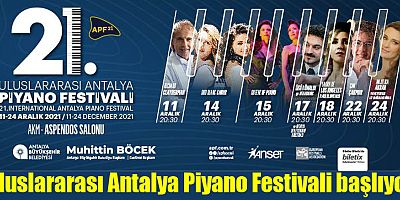 Uluslararası Antalya Piyano Festivali başlıyor