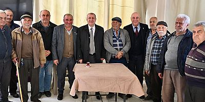 Ümit Özdağ Tekke Köyü Kahvesi’ni ziyaret etti