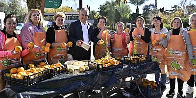 Uysal, kermeste turunç reçeli yaptı