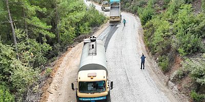Üzümlü Yolu asfaltla buluştu