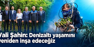 Vali Şahin: Denizaltı yaşamını yeniden inşa edeceğiz