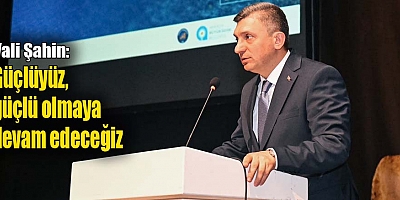 Vali Şahin: Güçlüyüz, güçlü olmaya devam edeceğiz