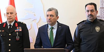 Vali Şahin Şubat ayı asayiş ve güvenlik rakamlarını açıkladı
