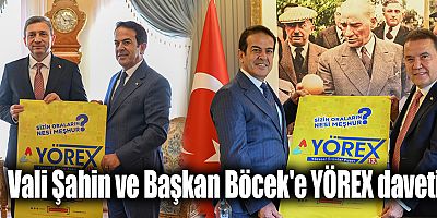 Vali Şahin ve Başkan Böcek'e YÖREX daveti