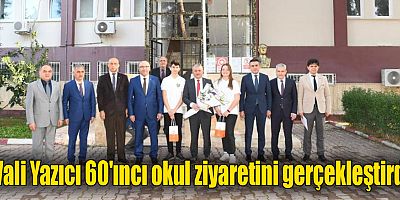 Vali Yazıcı 60'ıncı okul ziyaretini gerçekleştirdi