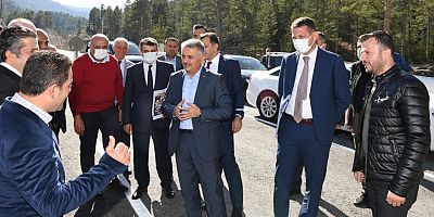 Vali Yazıcı, Alanya'daki çalışmaları yerinde inceledi