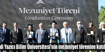 Vali Yazıcı Bilim Üniversitesi'nin mezuniyet törenine katıldı
