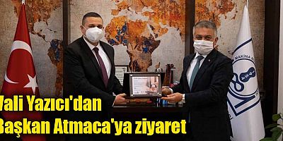 Vali Yazıcı'dan Başkan Atmaca'ya ziyaret