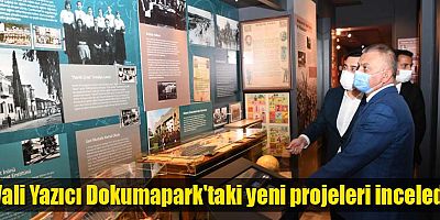 Vali Yazıcı Dokumapark'taki yeni projeleri inceledi