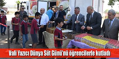 Vali Yazıcı Dünya Süt Günü'nü öğrencilerle kutladı