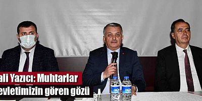 Vali Yazıcı Gazipaşa muhtarları ile bir araya geldi