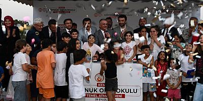 Vali Yazıcı Göynük Ortaokulu’nun temel atma törenine katıldı