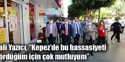 Vali Yazıcı, “Kepez’de bu hassasiyeti gördüğüm için çok mutluyum”