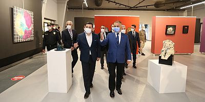 Vali Yazıcı, Kepez’in kültür ve sanat adasını gezdi