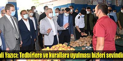 Vali Yazıcı, Pazar denetimlerine katıldı