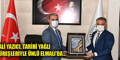 Vali Yazıcı tarihi yağlı güreşleriyle ünlü Elmalı'da…