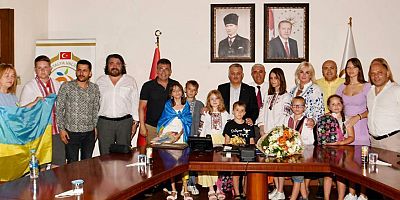Vali Yazıcı Ukraynalı yetim çocukları misafir etti
