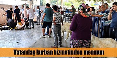 Vatandaş kurban hizmetinden memnun