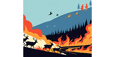 WWF-Türkiye'den Çağrı: “Yangından Kurtulan Canlar Kurşunla Ölmesin”