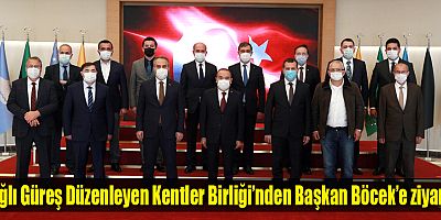Yağlı Güreş Düzenleyen Kentler Birliği’nden Başkan Böcek’e ziyaret