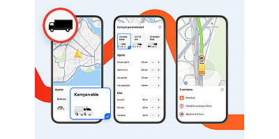 Yandex Maps, Kamyonlara Özel Navigasyon Özelliğini Türkiye'de Kullanıma Sundu