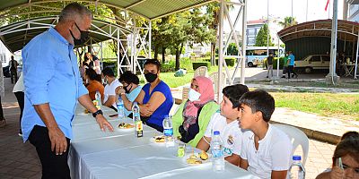 Yangınzede çocuklar 