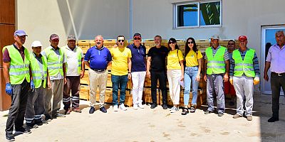 Yangınzede üreticilere arı kovanı desteği