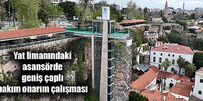 Yat limanındaki asansörde geniş çaplı bakım onarım çalışması