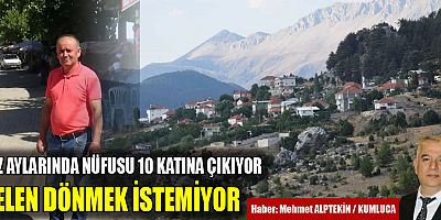 Yaz aylarında nüfusu 10 kat artan yaylada su sorunu