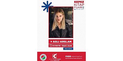 Yazar Aslı Arslan Kepez Kitap Fuarı’nda hayranlarıyla buluşuyor