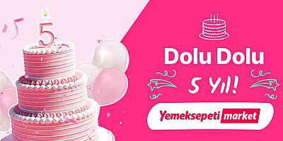 Yemeksepeti Market, 5. Yılını Yüz Binlerce Hediye Dağıtarak Kutluyor