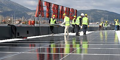 Yeni Otogarın çatısına 1,3 MW’lik GES kuruluyor