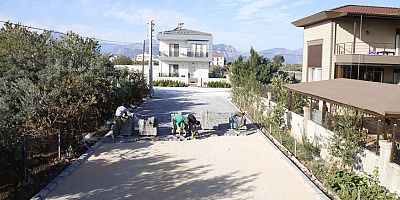 Yeşilbayır Mahallesi’nde parke yollar yapılıyor