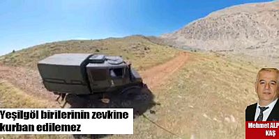Yeşilgöl birilerinin zevkine kurban edilemez